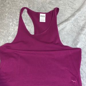 Pink brand crop top